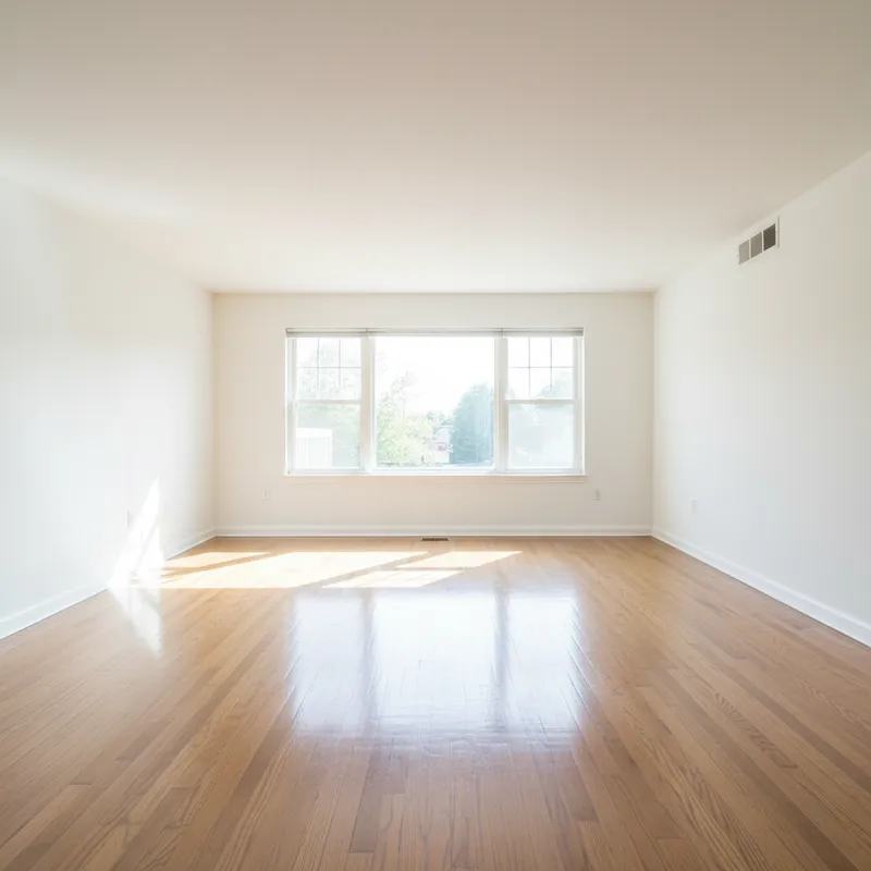 Freshly cleaned and restored living room after professional hoarding cleanup