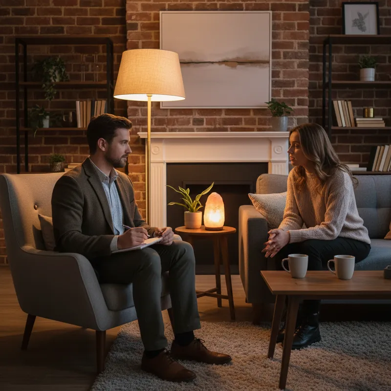 Professional therapy counseling session for hoarding disorder treatment